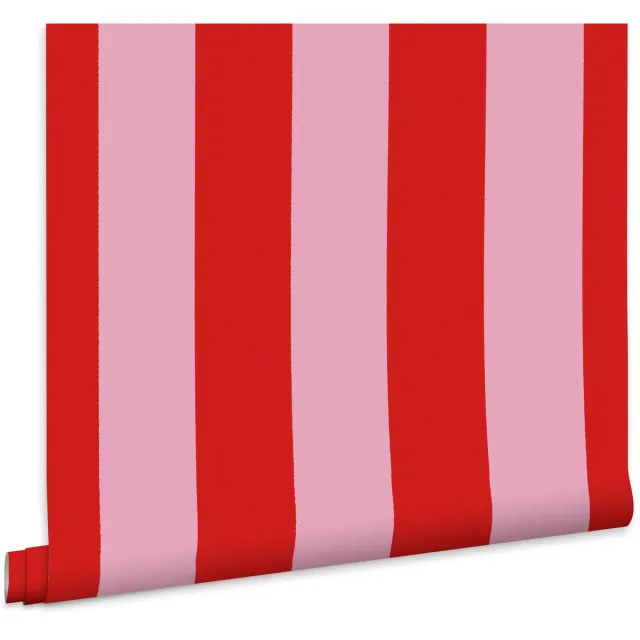 Woezel en Pip Woezel & Pip - Behang Toversliert rood/roze