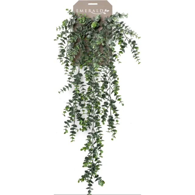 Emerald Kunst Hangplant Eucalyptus 75cm - Kunstplant voor binnen Groen