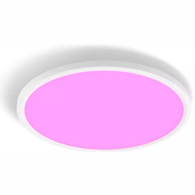 Philips Hue Devote - ronde LED plafondlamp - wit - aanpasbaar wit en gekleurd licht - Ø 421mm - slimme verlichting