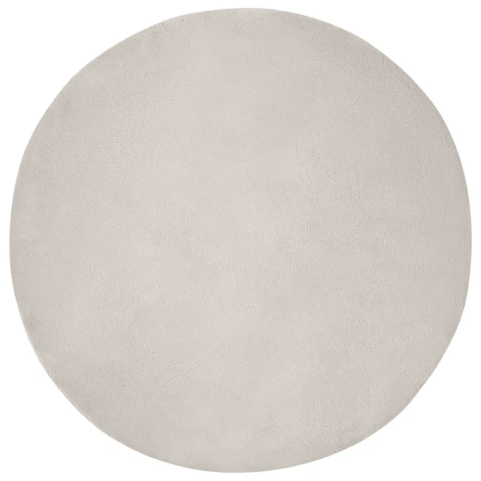vidaXL Antislip vloerkleed van imitatie konijnenbont OLITE Beige