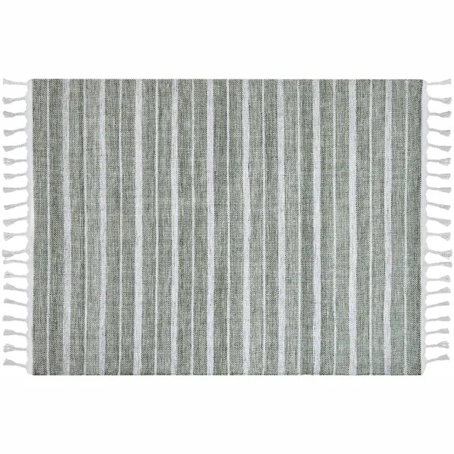 Beliani BADEMLI - Vloerkleed - Donkergroen - 160 x 230 cm - Synthetisch