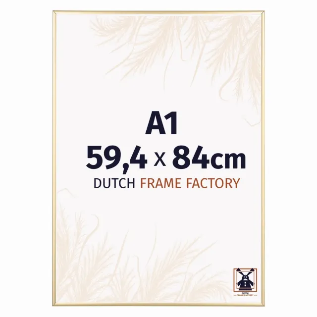 Dutch Frame Factory Fotolijst A1 59,4x84 cm - Aluminium - Goud - Kampen