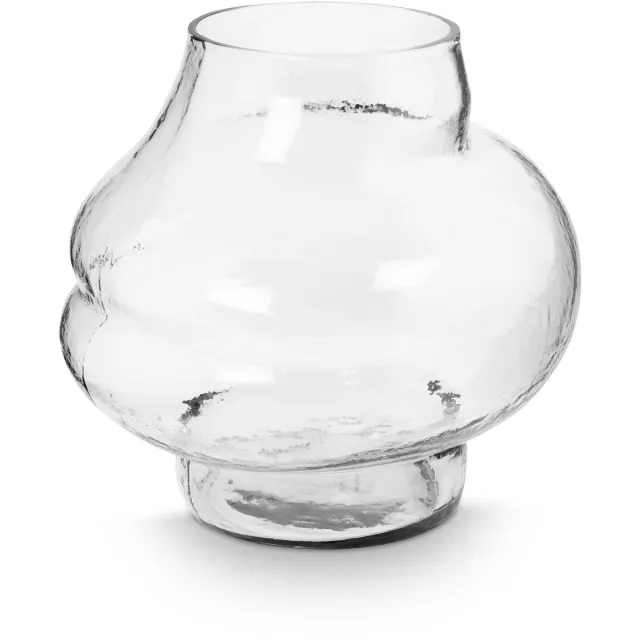 vtwonen Bloemenvaas - Woonaccessoires - Transparant - Glazen vaas - 27x25cm Niet van toepassing