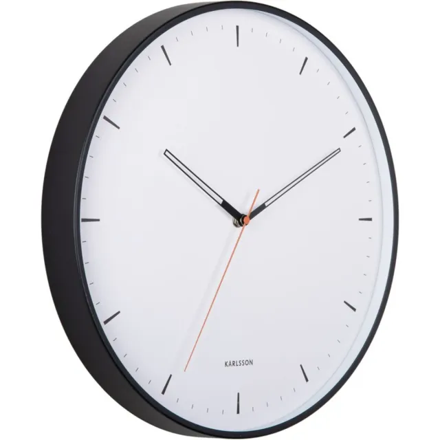 Karlsson Wandklok Calm - Zwart - Ø40cm - Wandklok Modern