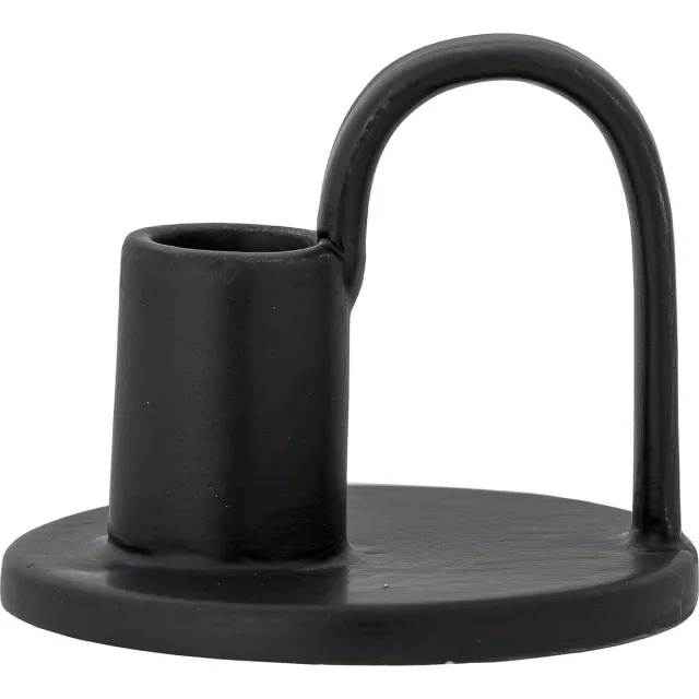 Bloomingville Tang Candlestick Black zwart