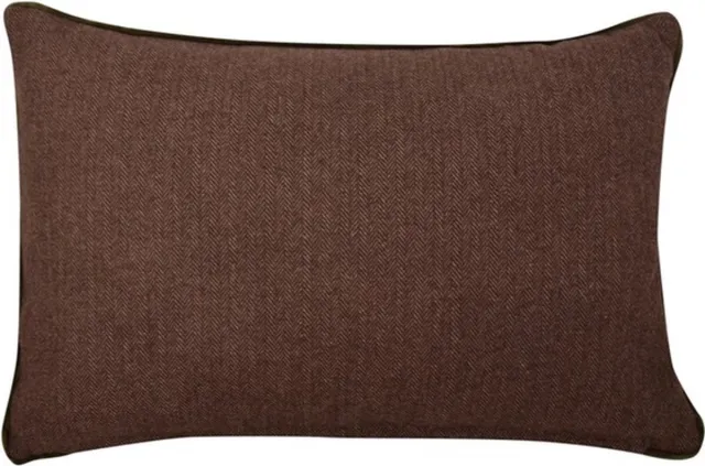 Linen & More Velvet Wool Cappuccino Kussen | 40 X 60 | Sierkussen Voor Woonkamer Of Slaapkamer Bruin