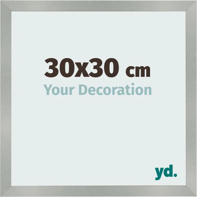 yd. Your Decoration - Fotolijst 30x30 cm - MDF - Aluminium Geborsteld - Bologna