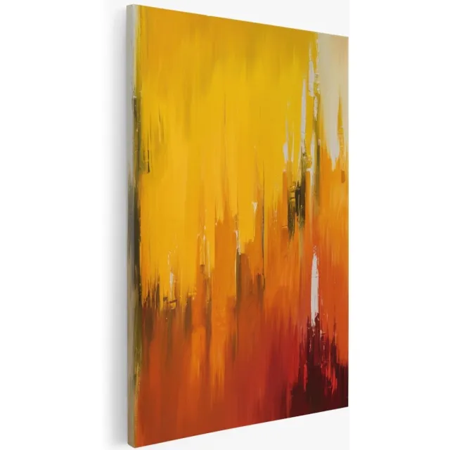 Saammp Canvas Schilderij - Vegen - Abstract - 30x40 - Foto op canvas - Wanddecoratie - Muurdecoratie Woonkamer - Slaapkamer decoratie - Canvas Print Multicolor