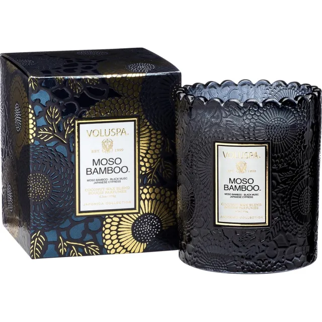 Voluspa Geurkaars Moso Bamboo Classic Candle Zwart