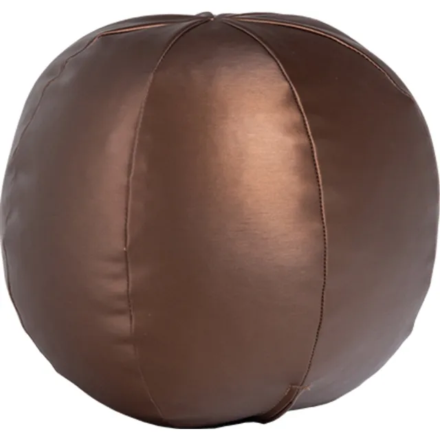 WOOOD Rodeo Bal Kussen Klein - Metallic - Warm Bruin - 30x30x30