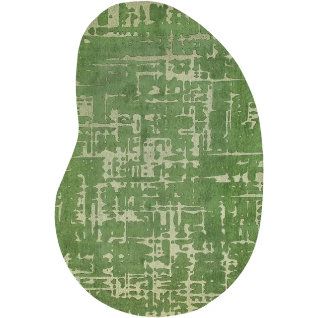 Louis de Poortere Wasbaar Binnen & Buiten Vloerkleed - 235 x 340 cm - Louis De Poortere Baobab Perrier's Green - Laagpolig Tapijt - Gerecycled PET - Made in Belgium - Circulair Groen