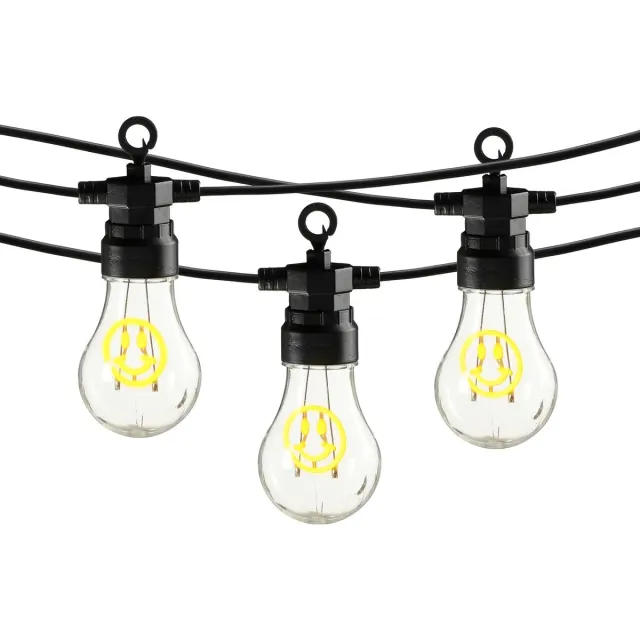 Luca Lighting Smiley LED Lichtsnoer Buiten - L450 cm - Geel