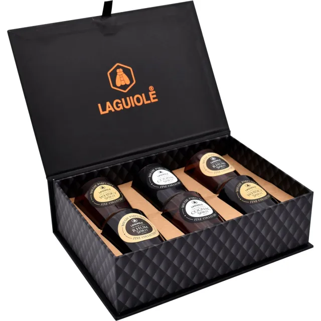 Laguiole Geurkaarsen - Giftset - 6 Luxe Kaarsen - Whisky Cognac en Rum Spiritueel
