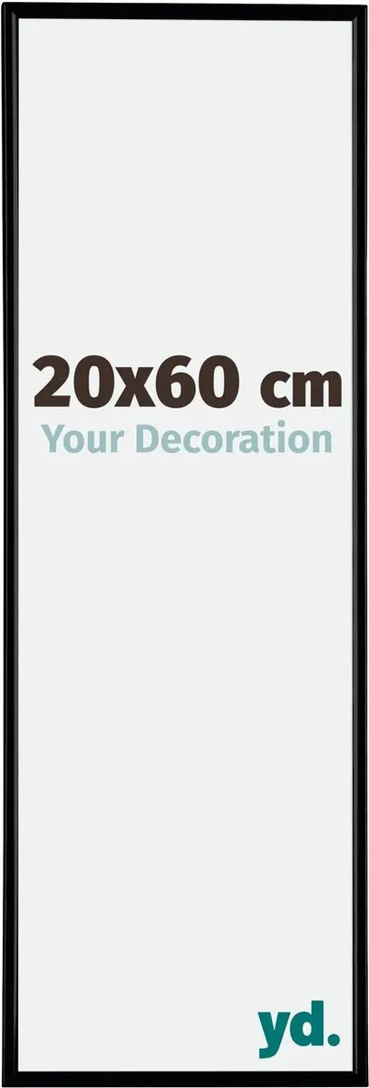 yd. Your Decoration - Fotolijst 20x60 cm - Kunststof - Zwart Mat - Evry