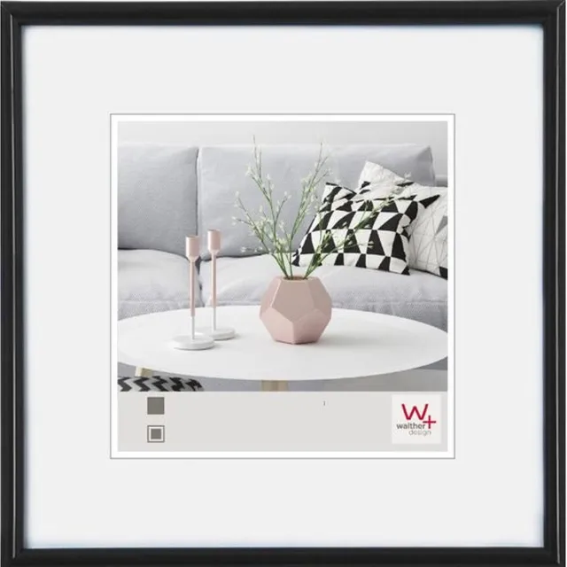 Walther Galeria - Kunststof lijst - Fotoformaat 40x40 cm - Zwart