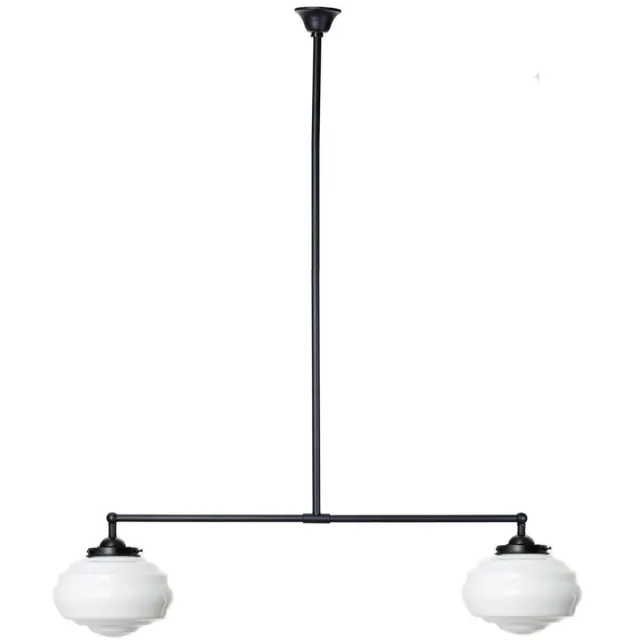 Coloured by Art Moonlight T-lamp 2 lichts Alphonse - Art Deco Trade Zwart