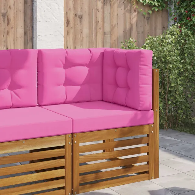 vidaXL Buiten bankkussen Stof Roze 60 x 60 cm