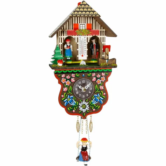 Trenkle 801_SQ - Wandklok - kwarts - Miniatur-Uhr meerkleurig