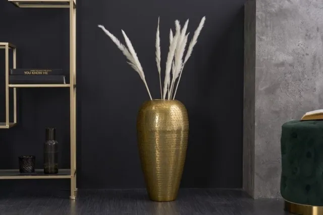 Invicta Interior Elegante vaas ORIENTAL 50cm goud im Wild Hammerschlag Design - 41551 Zie omschrijving
