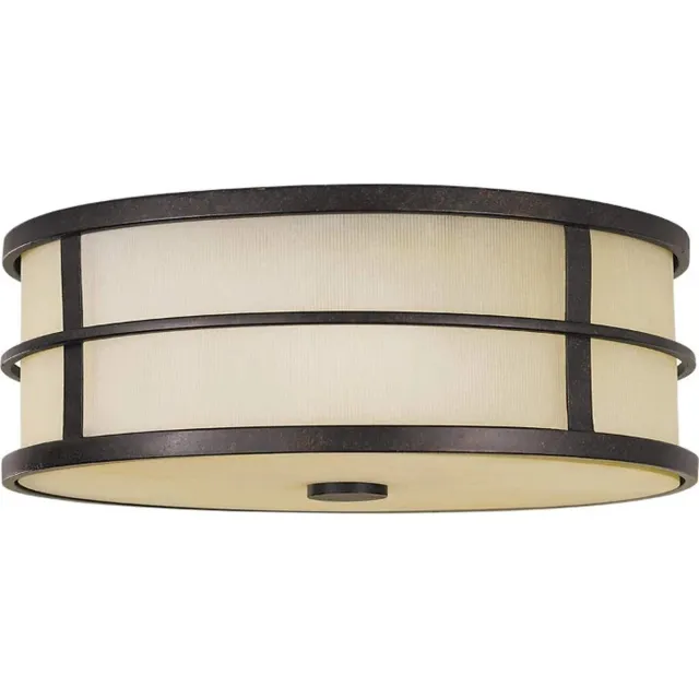 Feiss LED Plafondlamp Fusion | 3X E27 Max 60W | Dimbaar | Grecian Bronze Geen