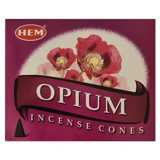 HEM Wierook kegels - HEM - 1 doosje van 10 stuks. ( Opium )
