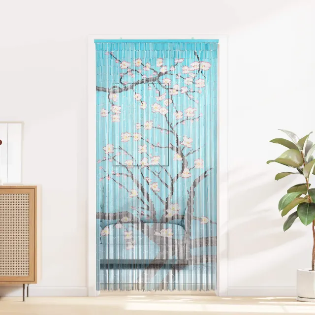 vidaXL Insect Deurgordijn Meerkleurig 100 x 200 cm Bamboe