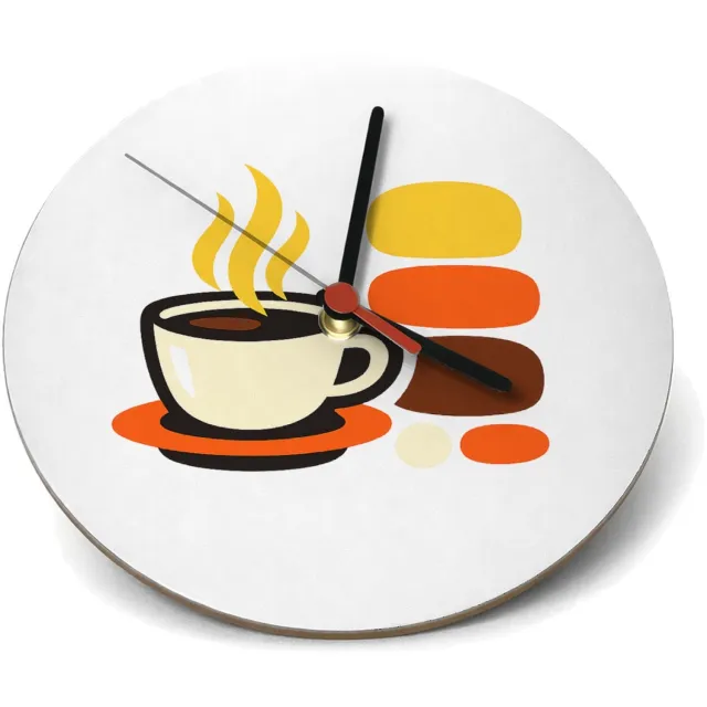 Mr Cadeautjes Klok rond Ø 19 - design Een speelse quote-compositie met een warme, bemoedigende sfe | cadeau Wit