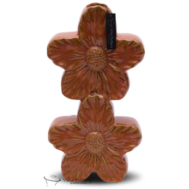 Villa Pottery Vaas - Villa Pottery - Woondecoratie - Keramiek - Decoratie - Woondecoratie - Olivia 2_3 Orange Oranje