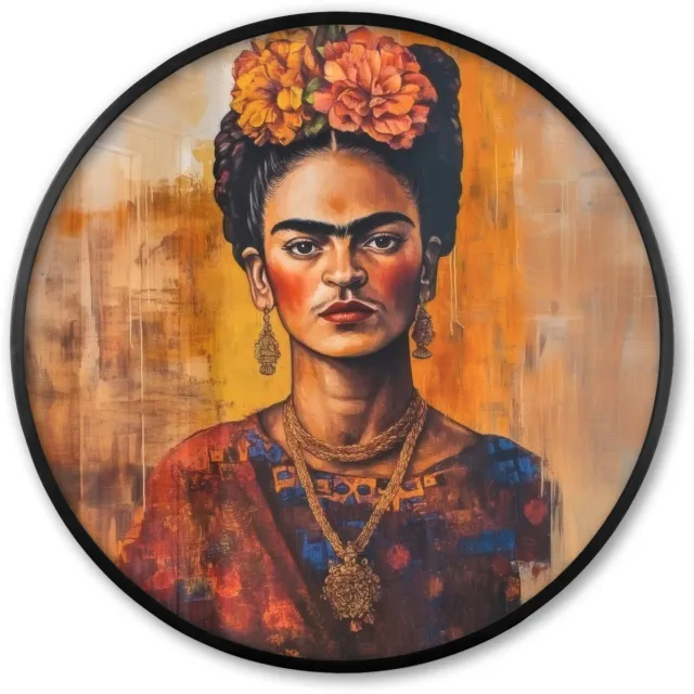 FrameYourWall Poster in lijst Rond - Fotolijst 80x80 cm - Posters - Portret - Sieraden - Schilderachtig - Ronde posterlijst zwart - Decoratie - Wanddecoratie woonkamer - Muurdecoratie slaapkamer