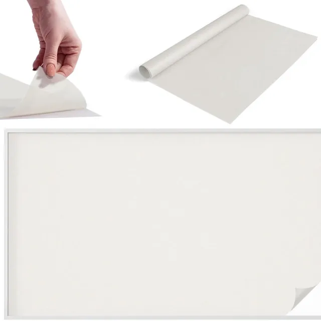 TULUP Raamfolie Anti inkijk - Delicaat grijsachtig wit Melkglas Folie - 200x116 cm - Wit Anti inkijk Raamfolie Glas in Lood - Zonwerende Raamfolie - Voor de badkamer, slaapkamer, hal - Privacy Folie Raam Glas in Lood Wit - Delicaat grijsachtig wit