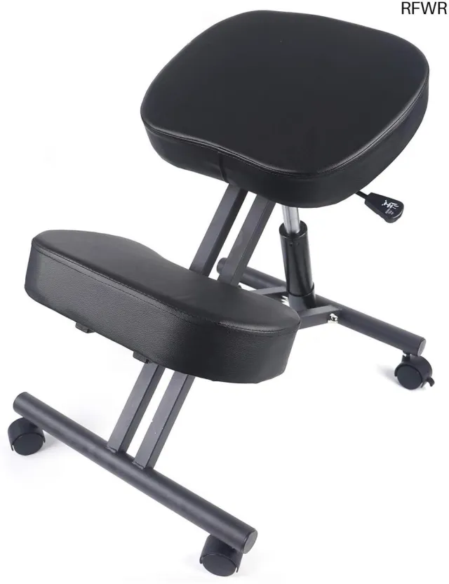RFWR Ergonomische Kniestoel - Verstelbaar voor Optimale Houdingscorrectie en Comfort Zwart