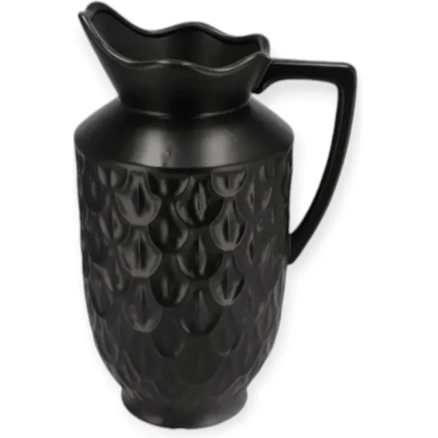 DK design Daan Kromhout - Vaas - Kan - Inga Boa - Keramiek - Zwart - 23x20x38cm