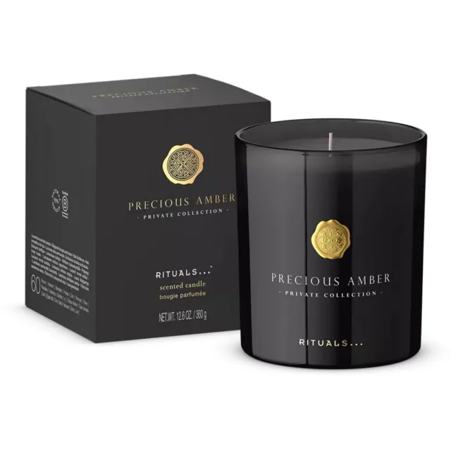 Rituals Cosmetics Rituals - Precious Amber - Kaars 360 gram - Candle 360 gram zwart