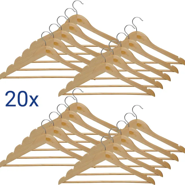 Maul kleerhanger Mira, uit hout, pak van 20 stuks