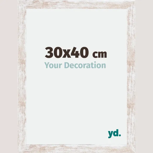 yd. Your Decoration - Fotolijst 30x40 cm - MDF - White Wash - Catania