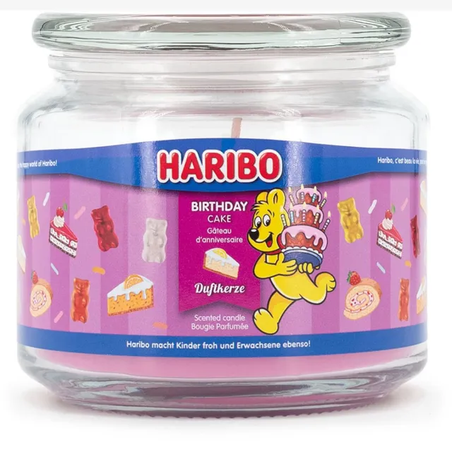 Haribo Geurkaars - verjaardagstaart-geur Meerkleurig