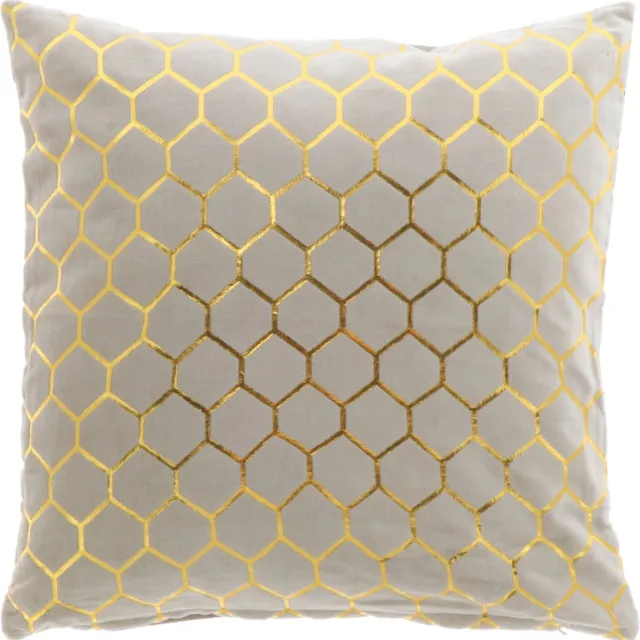 Unique Living Kussen ebba l45b45cm pebble geel