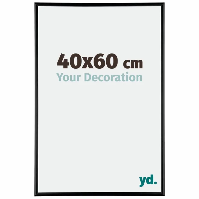 yd. Your Decoration - Fotolijst 40x60 cm - Aluminium - Zwart Hoogglans - Kent
