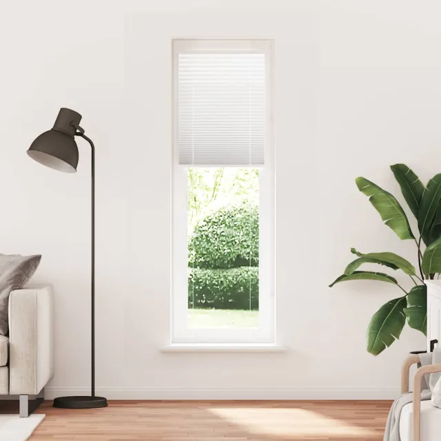 vidaXL Plissé rolgordijn 55x200 cm stofbreedte 54,4 cm polyester wit