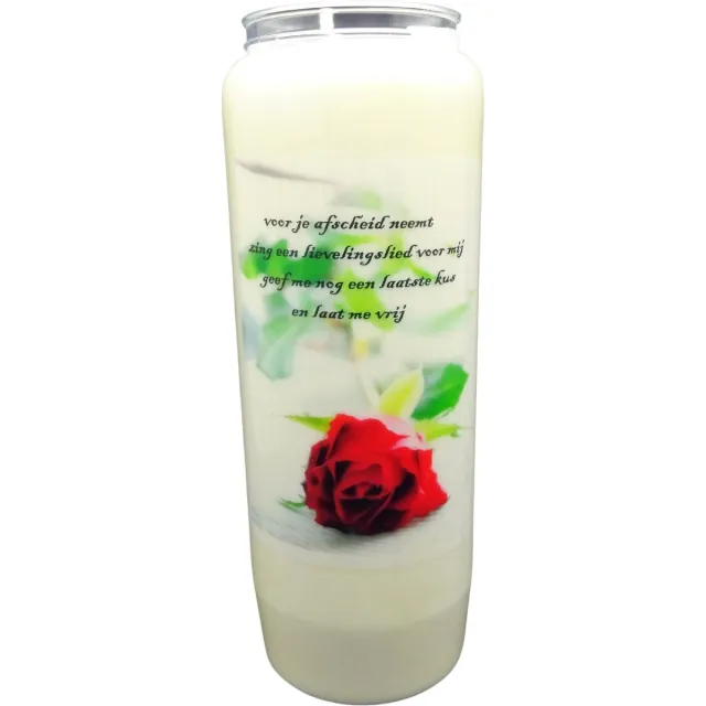 Partijhandel RODO Noveenkaars Spreuk 007 - 9 dagen brander (5 stuks) wit