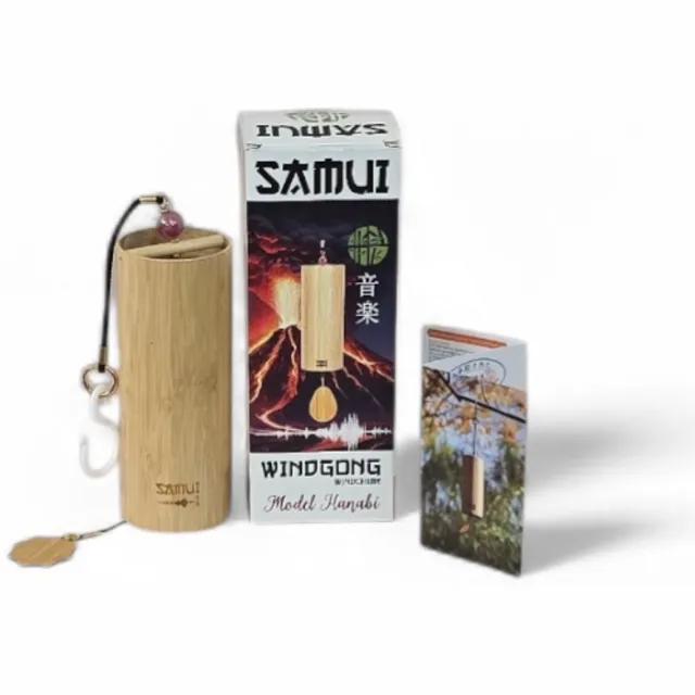 Samui Windgong-Samui-model Hanabi Japans bruinig met roze kraal