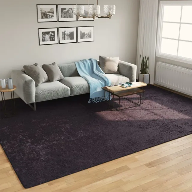 vidaXL Vloerkleed wasbaar 400x300 cm antracietkleurig, foto 2