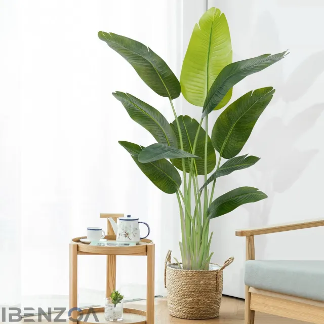 Ibenzoa Kunstparadijsvogel - Tropische Palm - 150 cm - Kunststof Groen