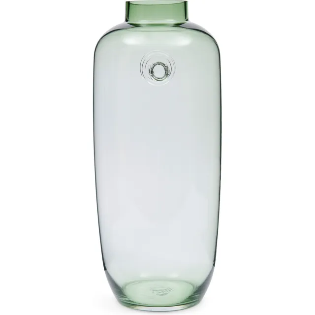Riviera Maison Vaas Groen - Maël Bloemenvaas Gekleurd Glas - Glas - (ØxH) 21.5x50