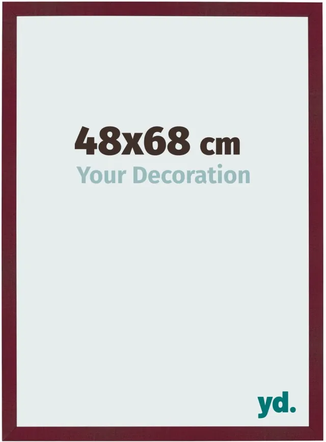 yd. Your Decoration - Fotolijst 48x68 cm - MDF - Wijnrood Geveegd - Bologna
