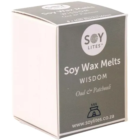 Soylites Soy Wax Melts Wisdom Oud & Patchouli gebroken wit