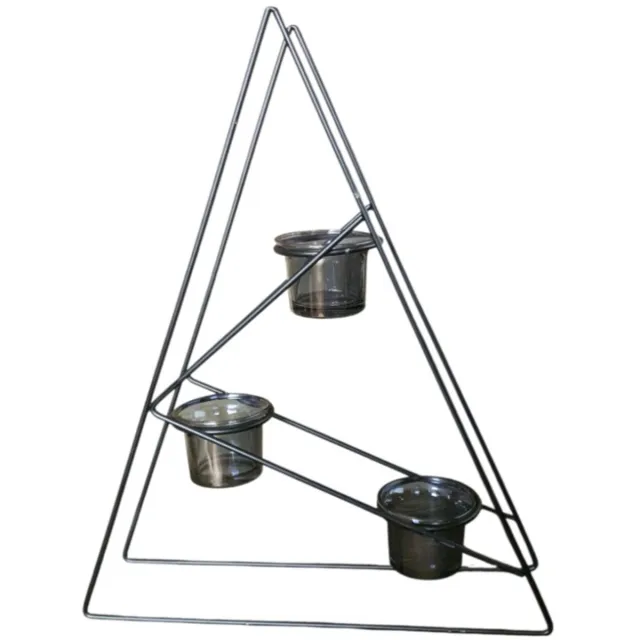 Mica Decorations kerst kandelaar zwart L30xB7,5xH37cm
