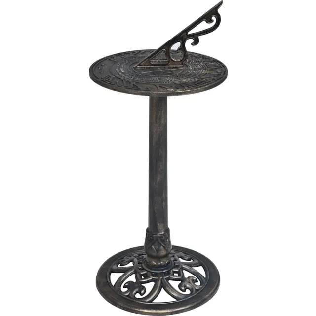 vidaXL Zonnewijzer 35,5x82 cm kunststof bronskleurig Goud