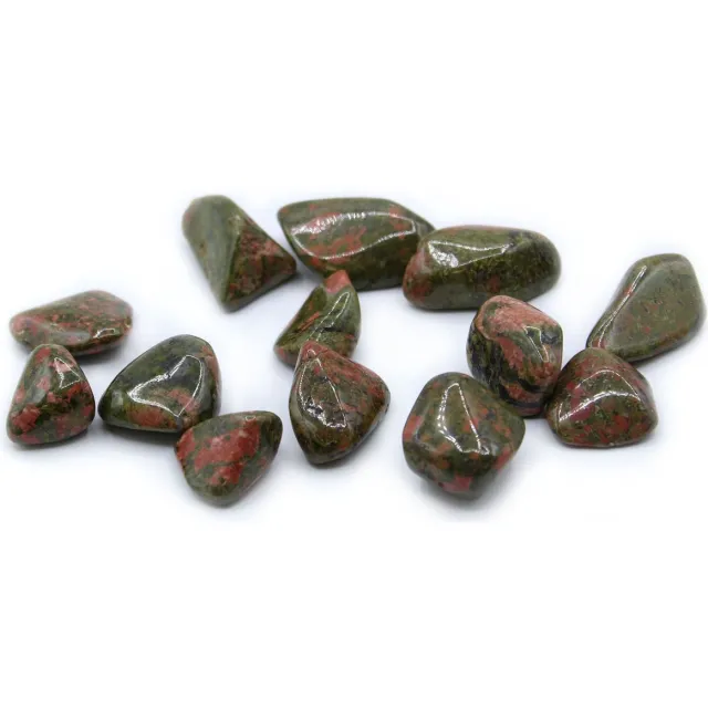AW Gifts Verpakking van 24 L trommelstenen - Unakiet multicolor