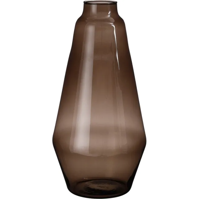 Mica Decorations Silva Vaas - 19x19x42 cm - Glas - Bruin